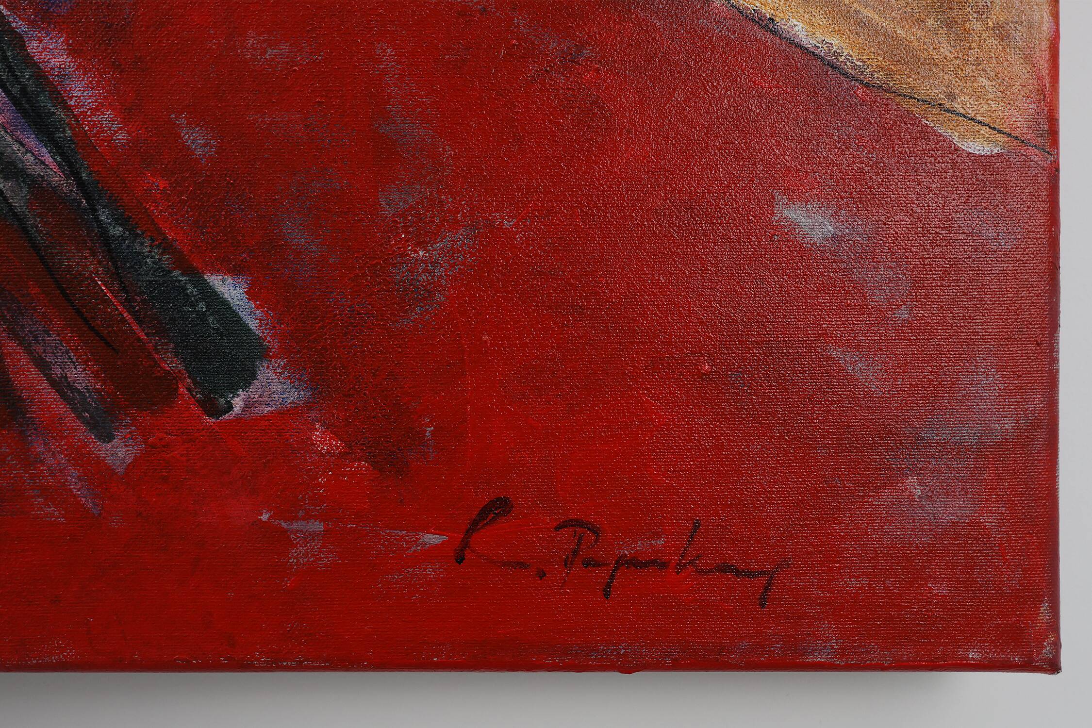Abstract Painting by J.M. Bouckaert, Belgium ca. 2000