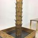 FLOOR LAMP IN THE SHAPE OF A GOLDEN METAL PALM TREE OF 181 CM H