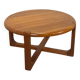 Table basse ronde en teck Niels Bach Danemark