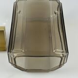 1960s/70s Wall Lamp Glashütte Limburg Germany Glass & Metal Age Design