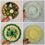 Set of 12 antique slip plates
