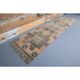 Vintage Turkish Oushak Handmade Wool Runner 88x357