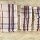 Antique Scottish tablecloth + 12 napkins - 210x115 - cotton