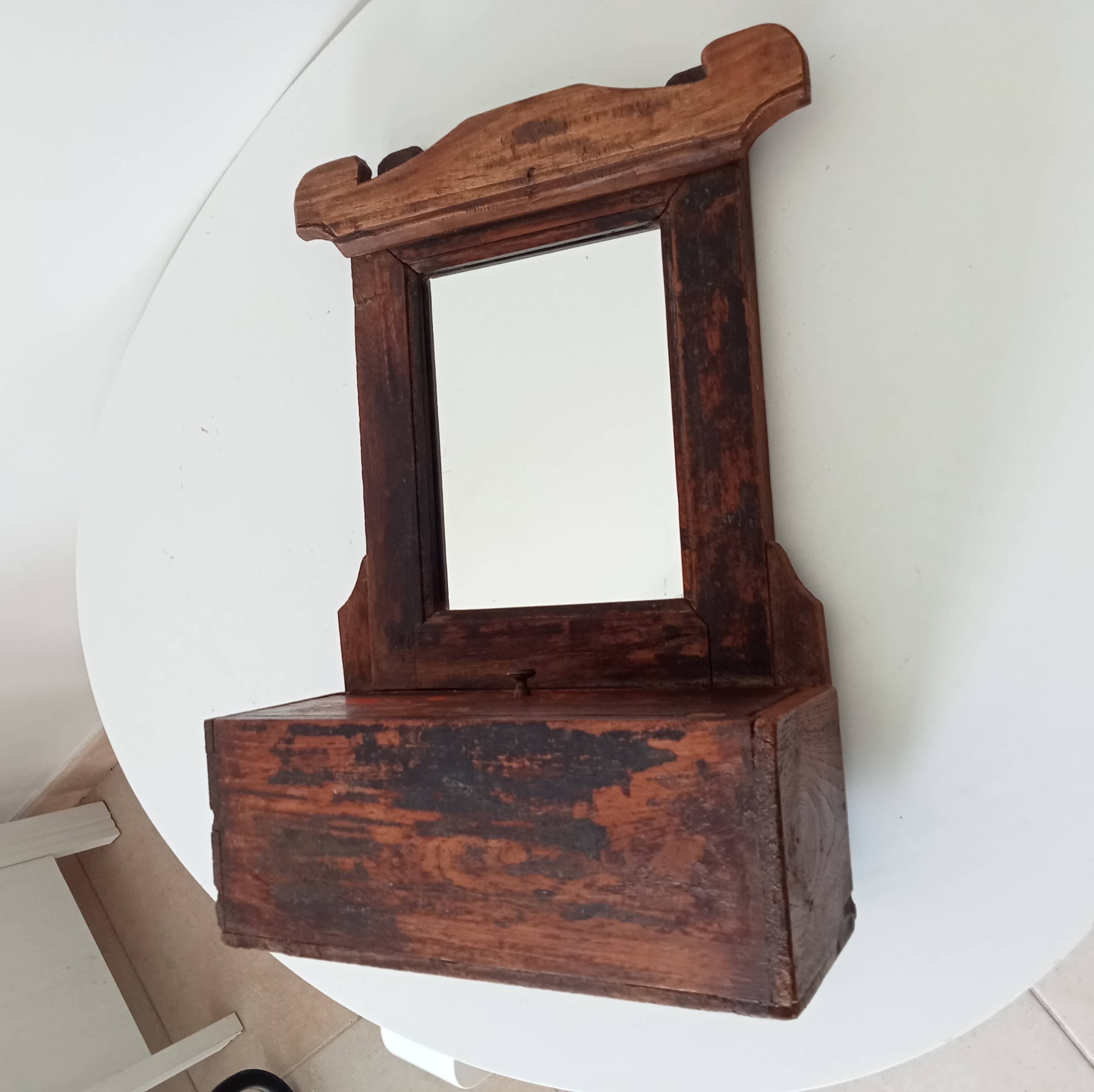 Antique Hindu barber's mirror