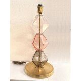 Set of Two Contemporary Italian Multicolor Glass Table Lamps