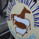 Ancienne enseigne boucherie charcuterie fer forgé