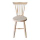 Chaise rétro en pin massif brut style Windsor