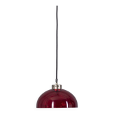 VINTAGE 1980S RED PLEXIGLASS PENDANT LAMP, ITALIAN DESIGN