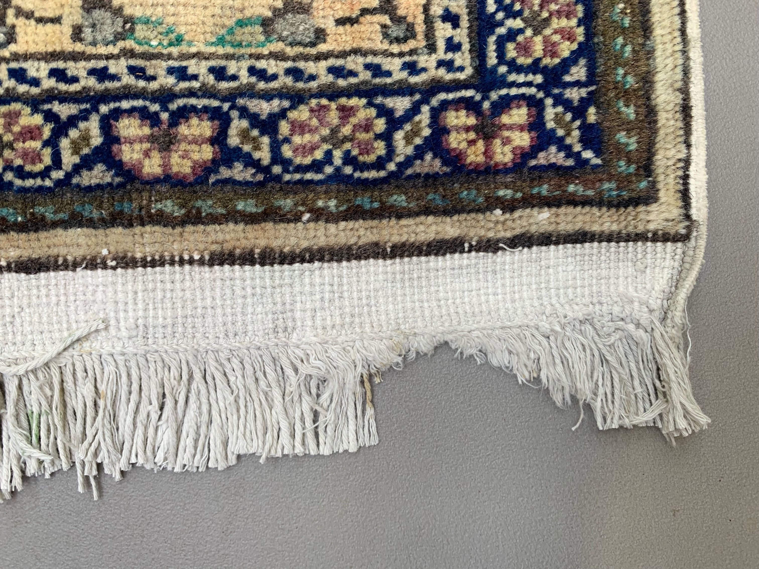 Vintage square turkish rug 205x200 cm