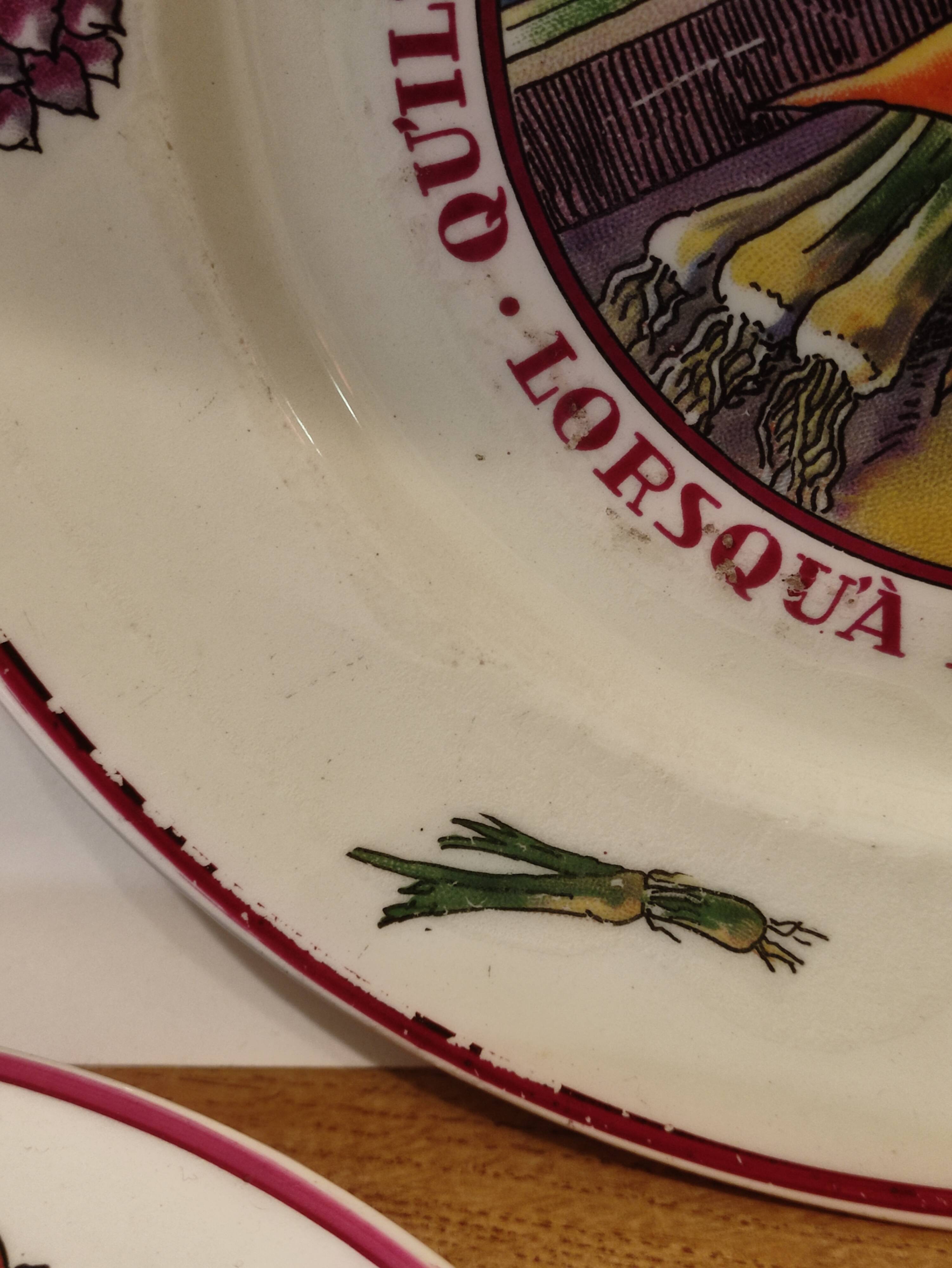 Lunéville 7 flat plates Potash by Hansi