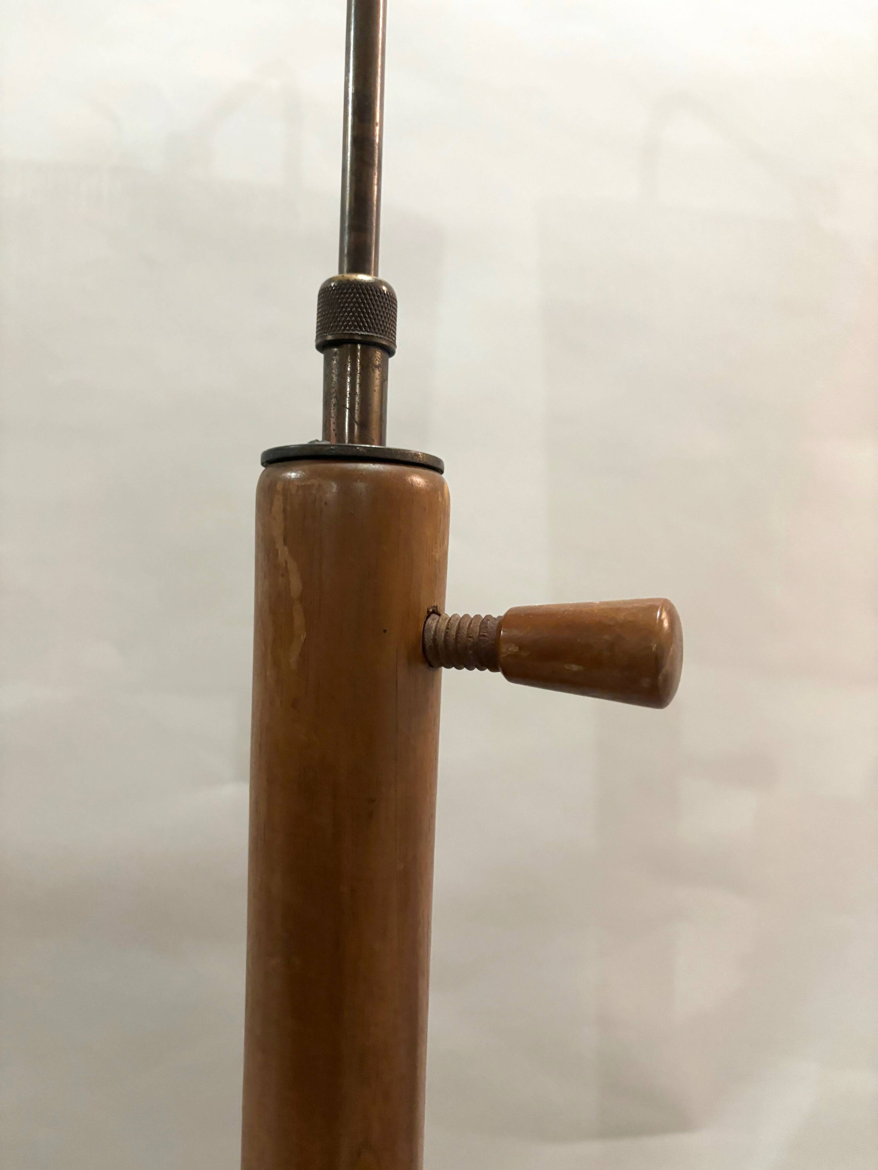 Art deco rope floor lamp