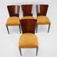 1950s Jindrich Halabala dining chairs H-214 for UP Závody set of 4