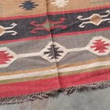 Kilim rug in jute and cotton. 125cm x 195cm