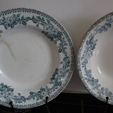 4 assiettes creuses Terre de Fer modèle Guadeloupe Saint Amand