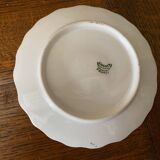 Cup and saucer Limoge porcelain decoration frieze of roses