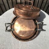 Copper frying pan flat