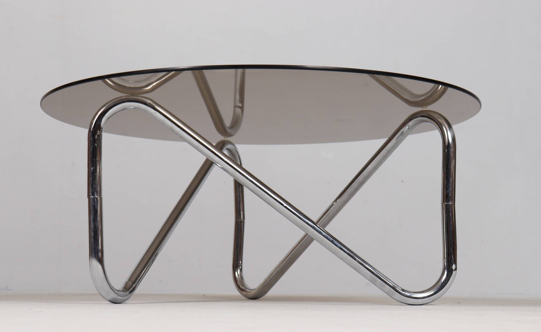 French tubular steel coffee table/coffee table, 1970s
