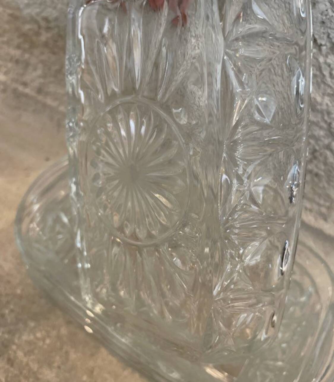 Set of 4 old aperitif dishes - Reims glass