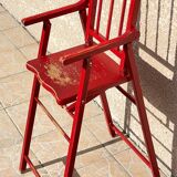 Folding high chair for children aged 2-4 years