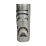 Table lamp cylindrical steel openwork modernist Italy early 70s