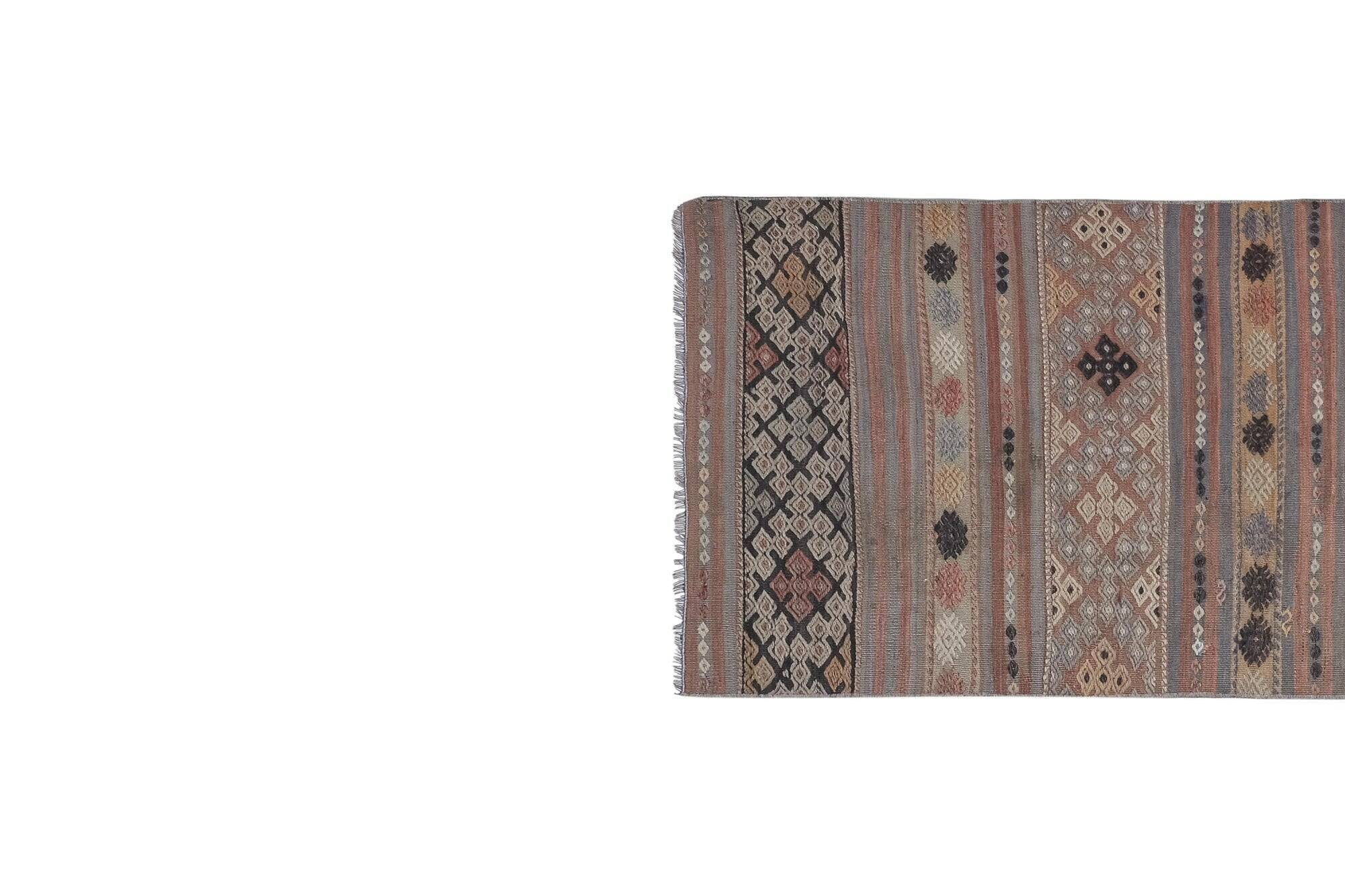 Vintage Turkish hallway rug 76x326 cm