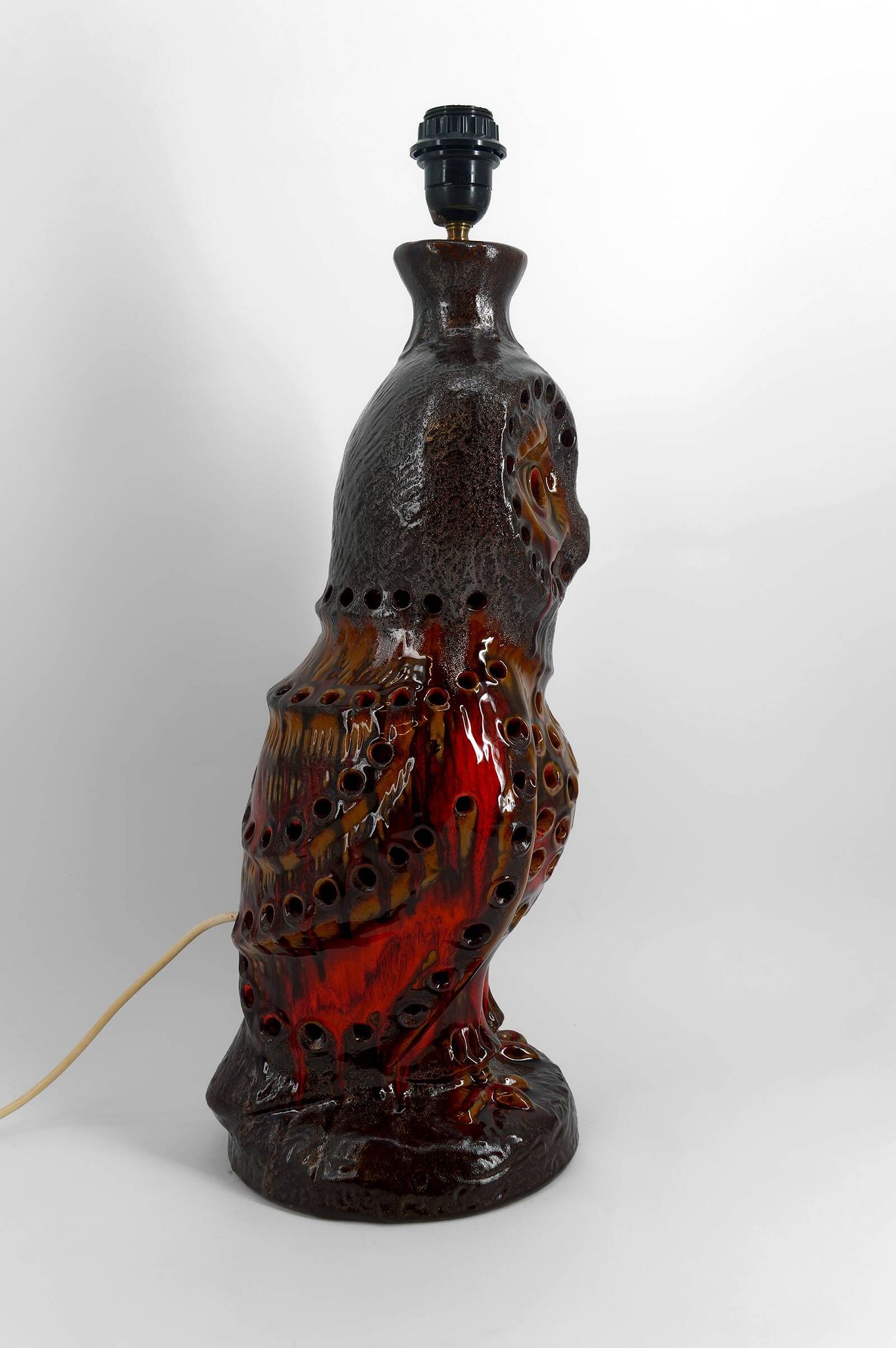 Important "Owl" lamp in ceramic – Walter Gerhards