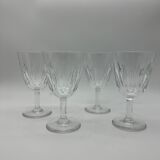 Set of 4 glasses of wine Baccarat model Cassino