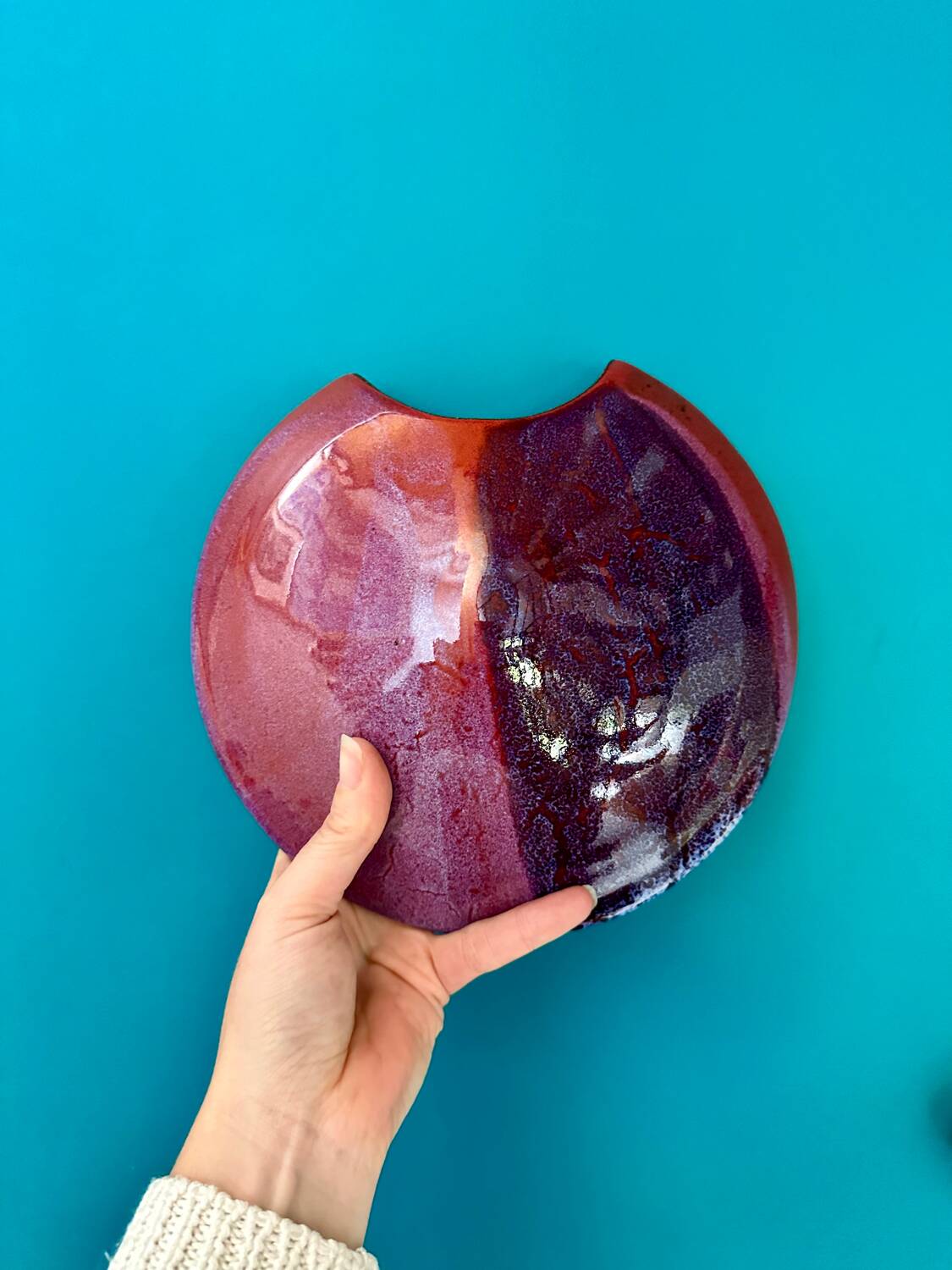 Vintage wall ceramic vase