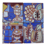 Ceramic trivet, Dominique Baudart, vintage