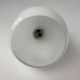 Old inclined wall lamp in opaline and ceramic