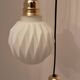 Origami white opaline three-light pendant light