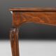 Sculpted Side Table in Wood, Glass & Rattan, France 1950s