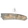 Big design hand made XXL glass and brass austrian chandelier - 1980s