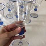 Set of 7 Paco Rabanne stemmed glasses