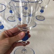 Set of 7 Paco Rabanne stemmed glasses