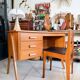 Bureau vintage pieds compas