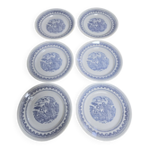 Lots of semi-deep plates Creil Montereau in very good condition.
