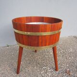 Mid-century Scandinavian solid teak planter
