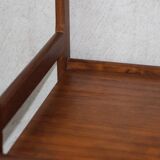 Teak bar trolley with wheels