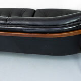 Midcentury leather lounge sofa 1960s