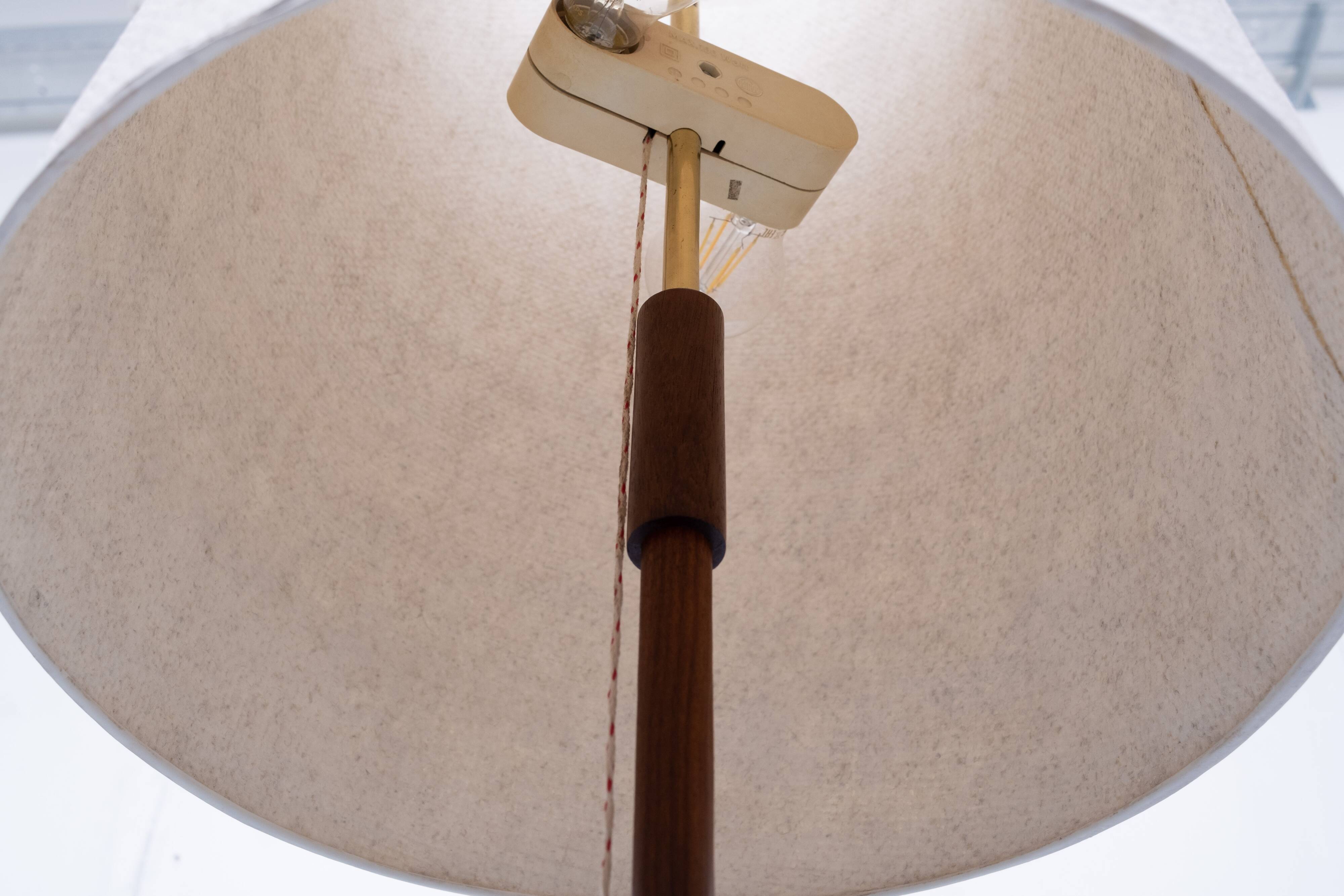 Lampadaire en teck Temde, années 1960