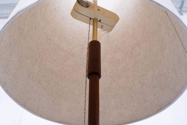 Lampadaire en teck Temde, années 1960
