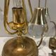 Brass crystal table lamps