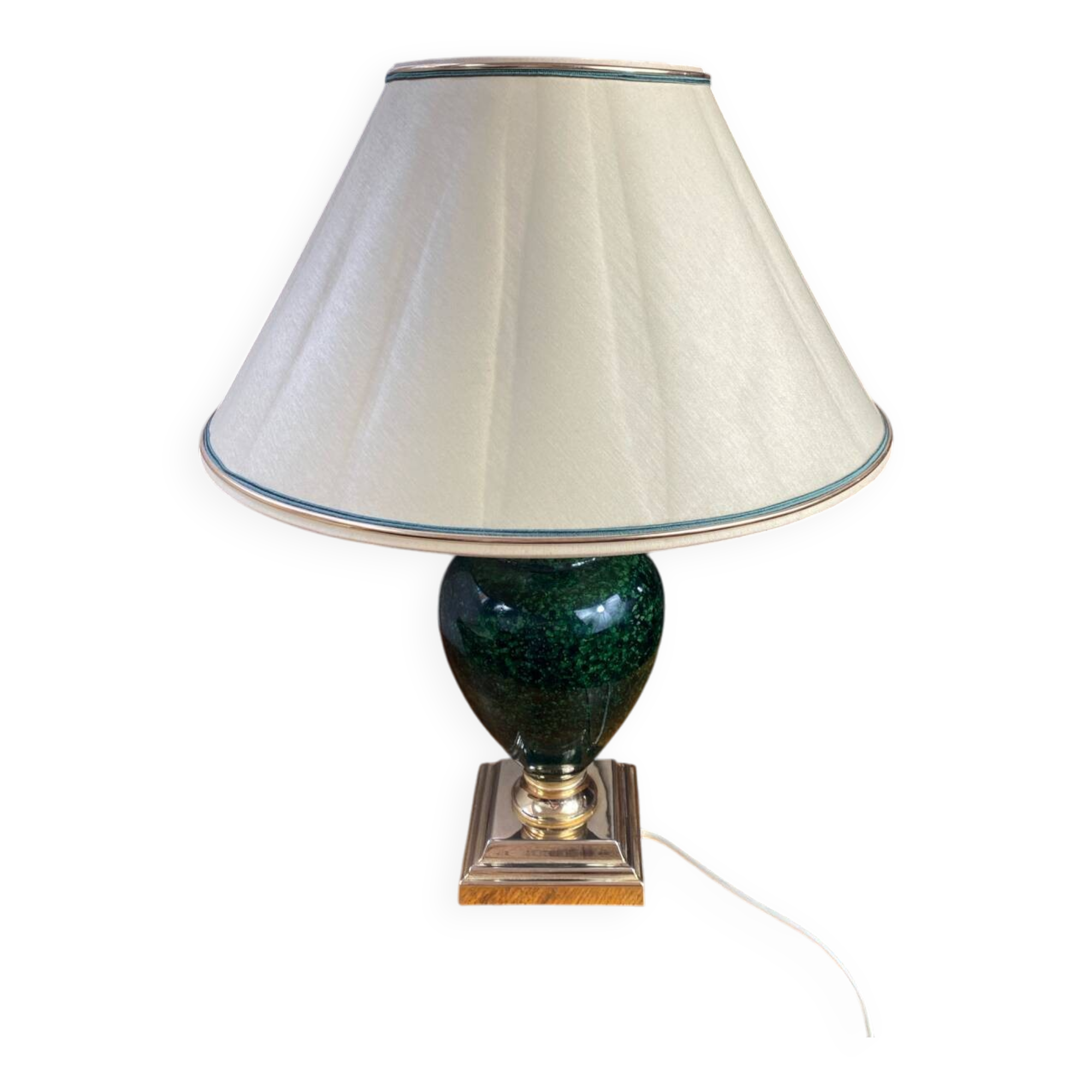 Ceramic and brass lamp Schuytener