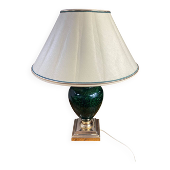 Ceramic and brass lamp Schuytener