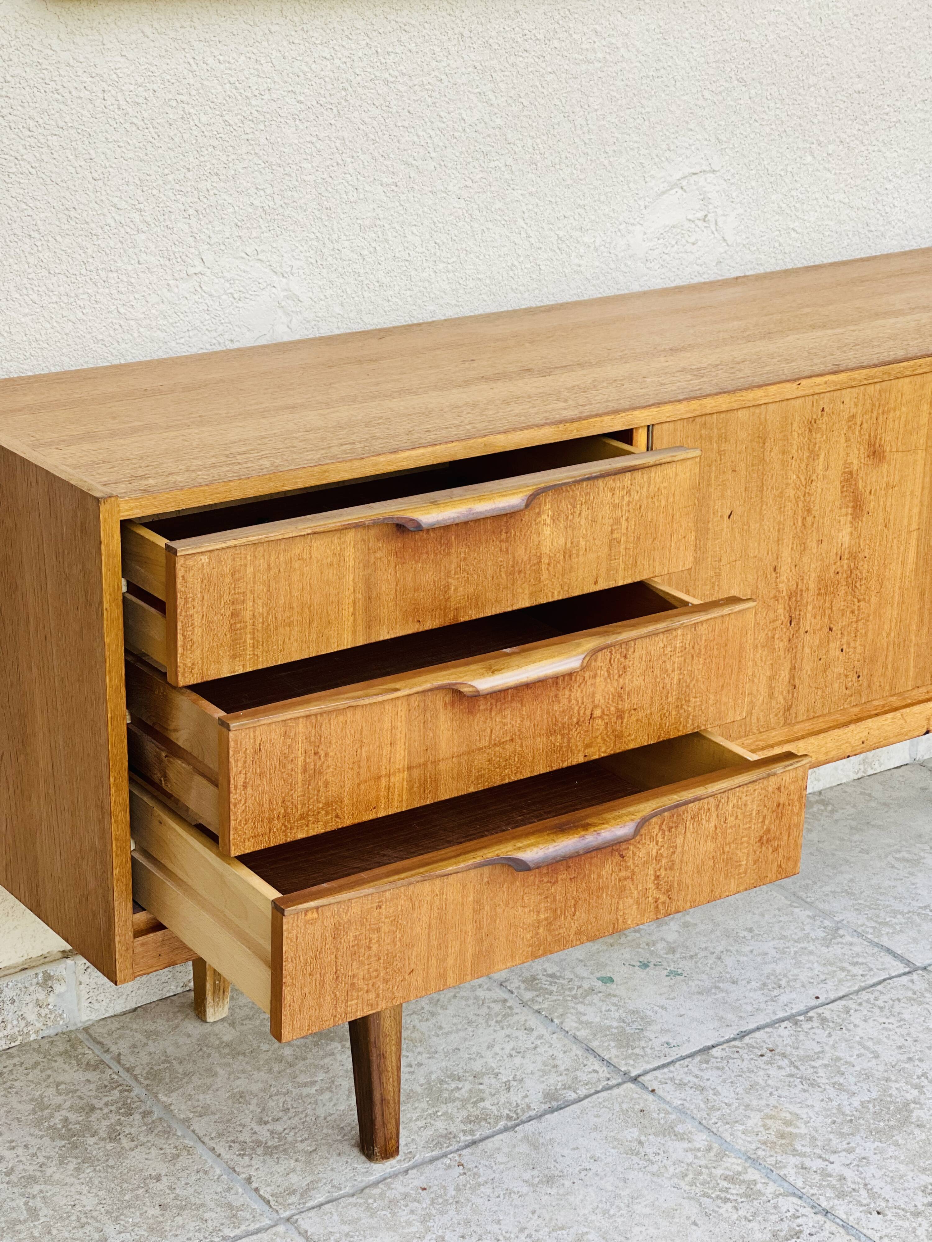 Scandinavian teak row