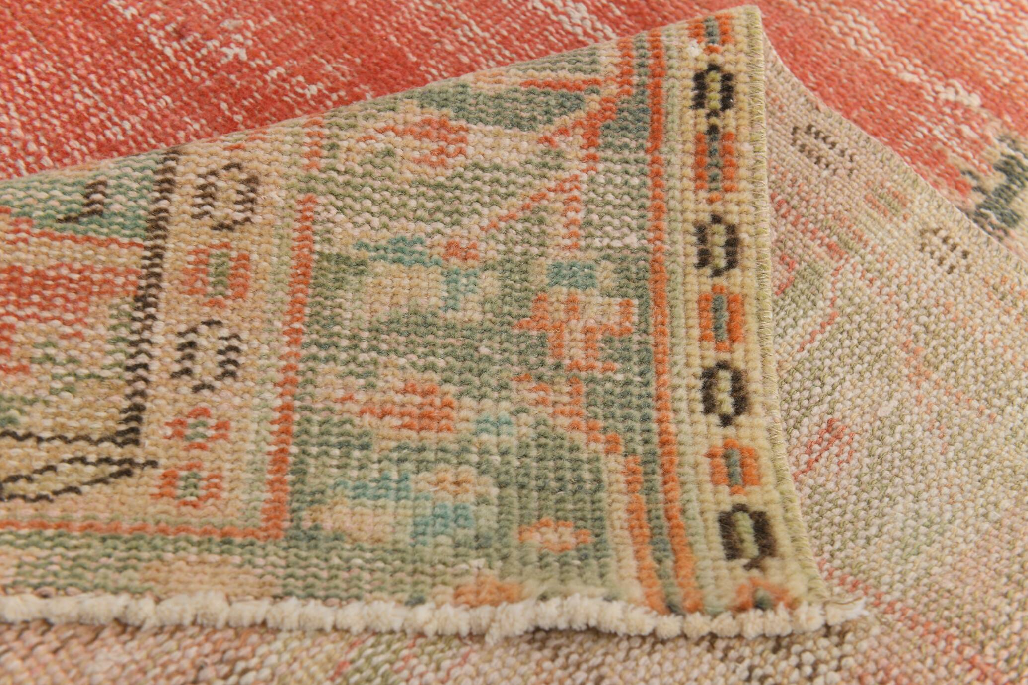 6x8 Soft Samon Living Room Rug, Anatolian Flatweave, 179x254 Cm