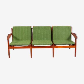 Sofa 3 places mid-century Denmark by Arne Vodder