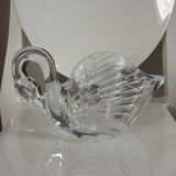Arques crystal swan flowerpot