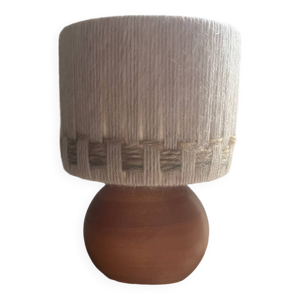 Lampe en orme vintage